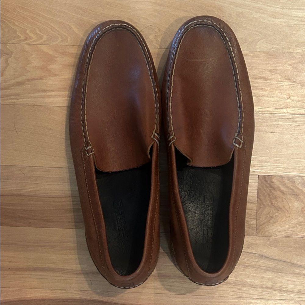 Sperry Men's Tan Leather Slip-On Loafers